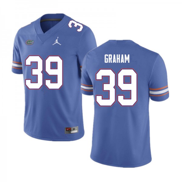 Men #39 Fenley Graham Florida Gators College Football Jersey Blue